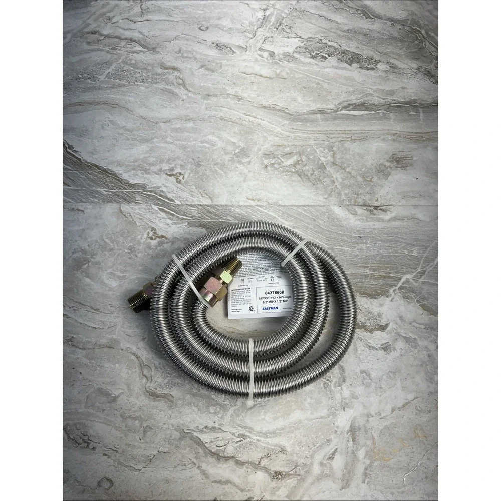 60 in. Eastman Stainless Steel Gas Connector – 5/8 in OD(1/2